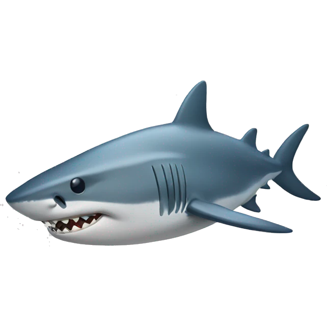 Shark sleeping emoji