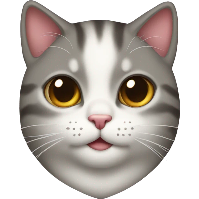 A heart with a cat face emoji