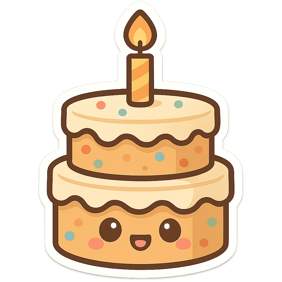 一个双层蛋糕 emoji