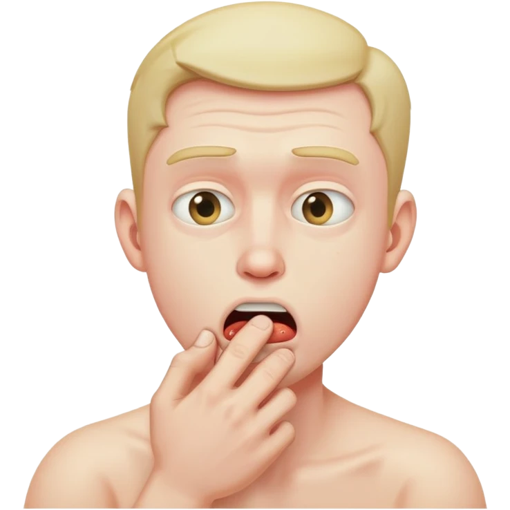 guy chocking himself emoji