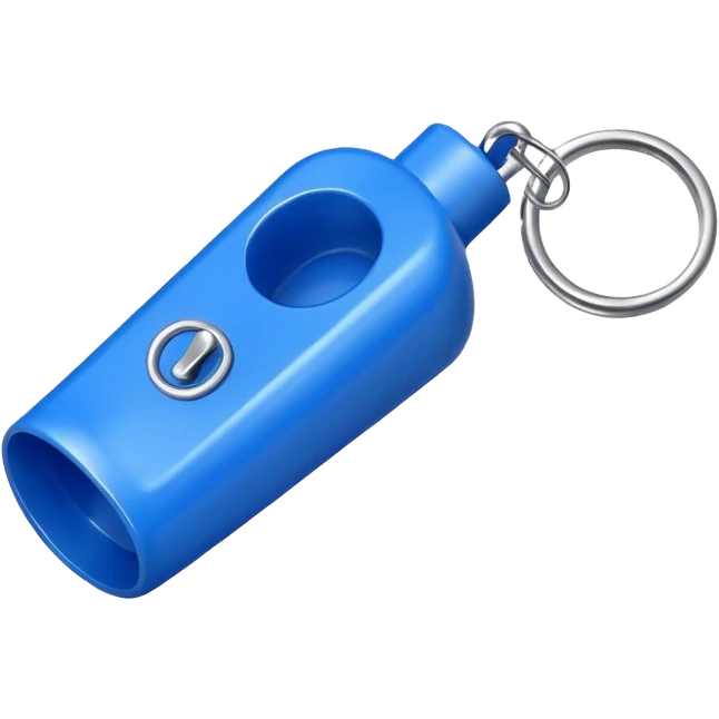 whistle in blue emoji