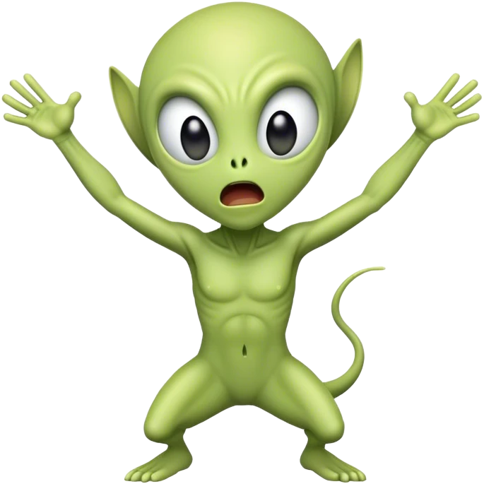 panicking alien  emoji