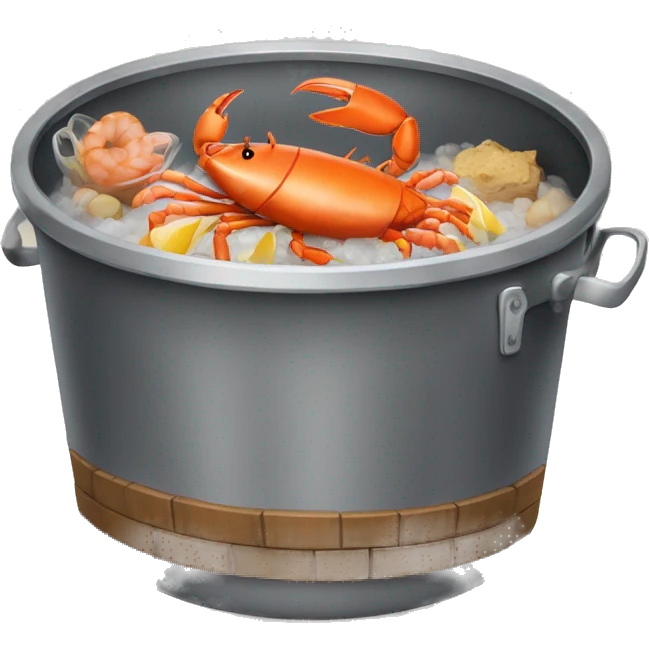Seafood boil tub emoji