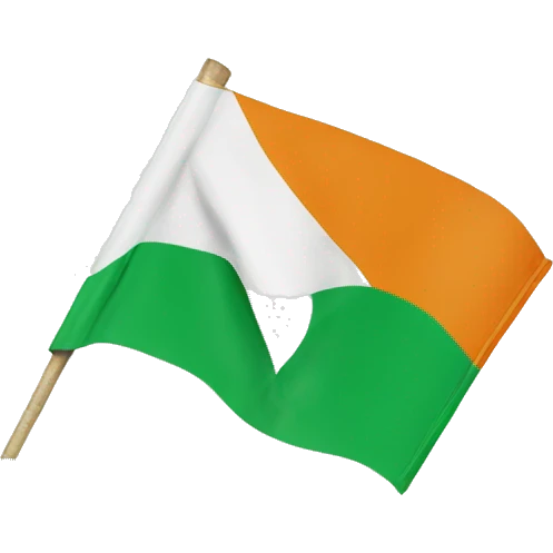 ireland flag on leaf emoji