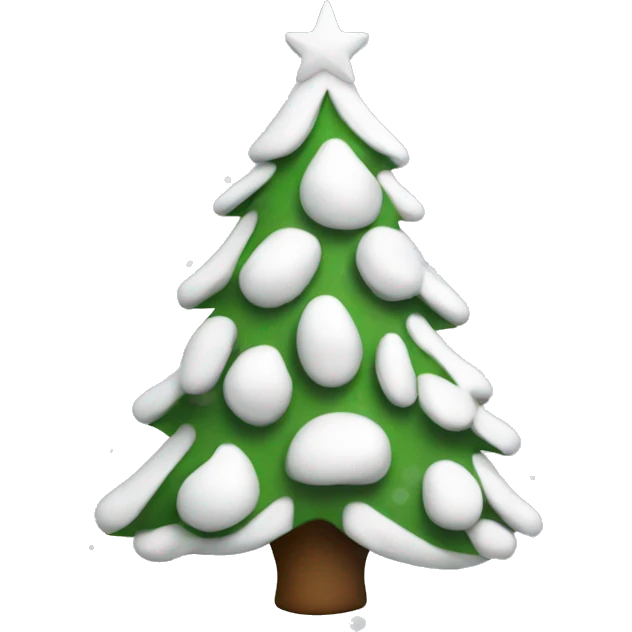 White Christmas tree emoji
