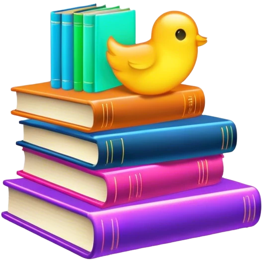 books neon emoji