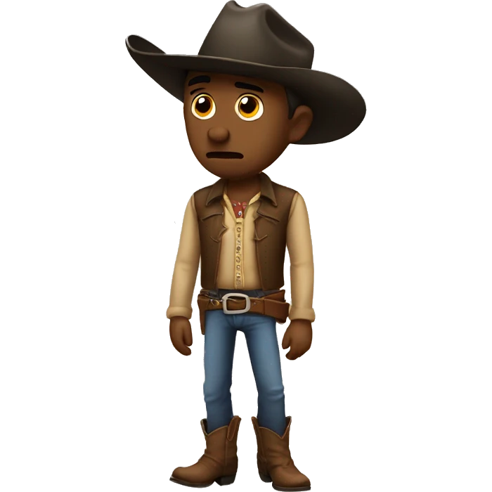 sad cowboy emoji