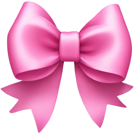 Pink ribbon bow emoji