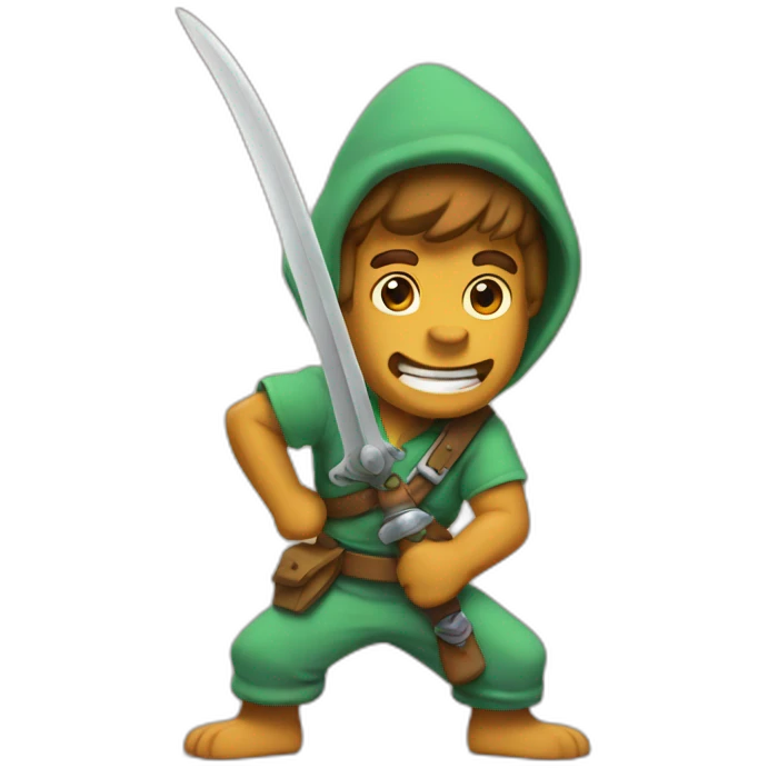 Scooby avec un sabre emoji