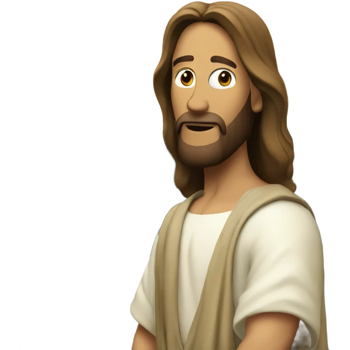 Jesus parking a car emoji