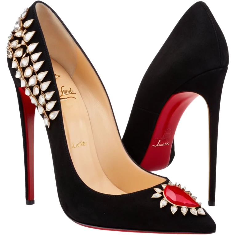 Christian Louboutin
Mix Kate 100 embellished suede pumps emoji