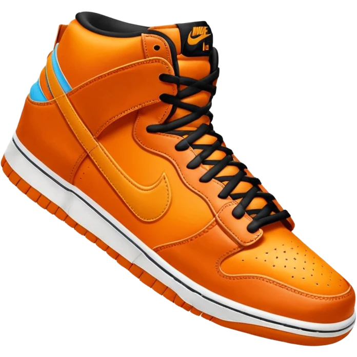 Orange nike Sb dunks emoji