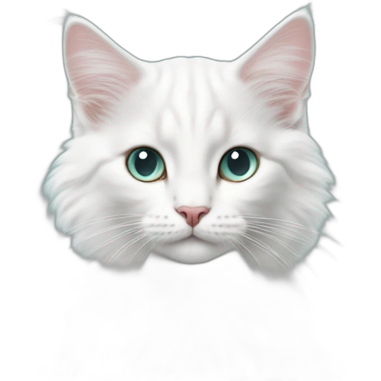 Cute Turkish angora luxury look with meme about TIFFANY&CO-MMUNITY emoji