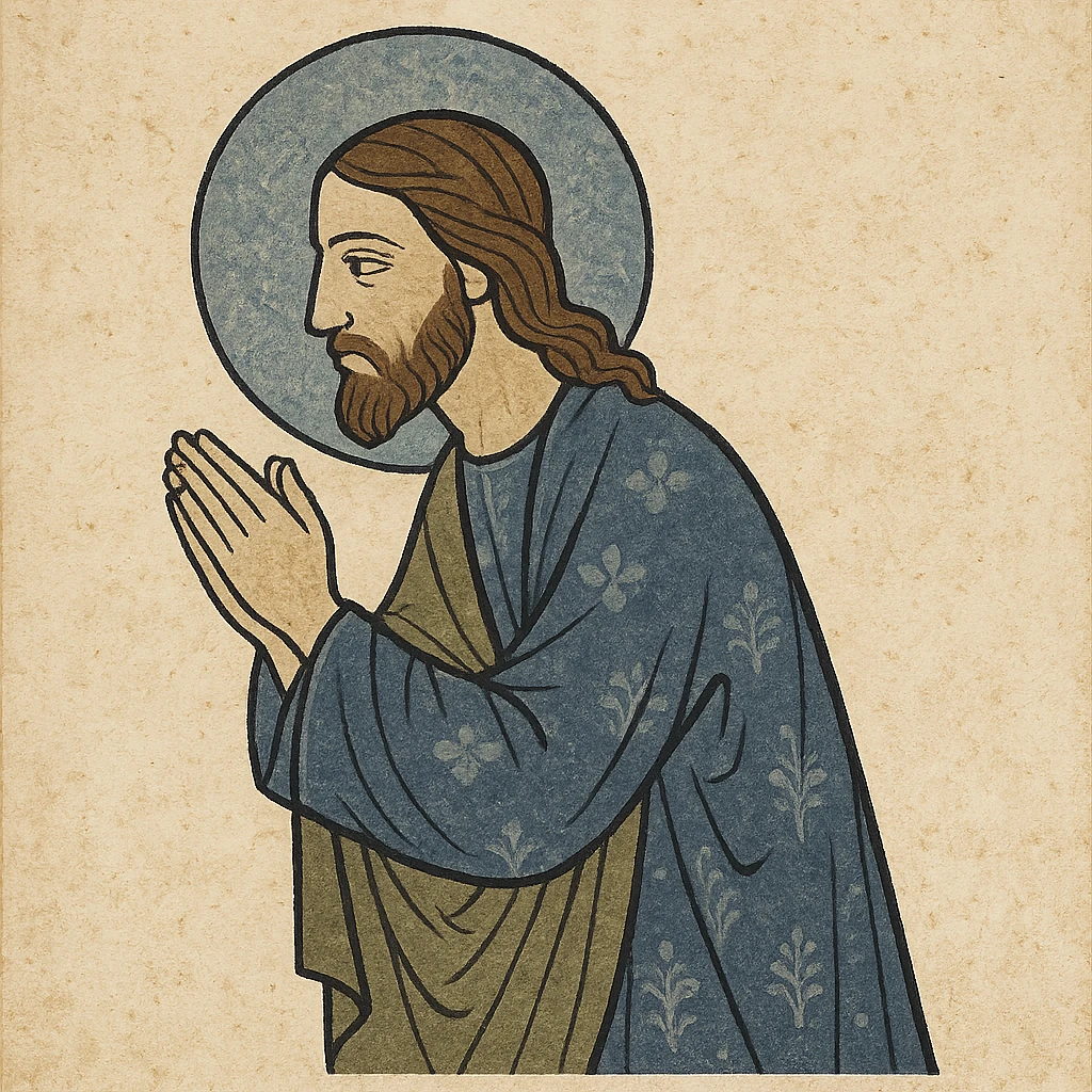 jesus praying  emoji