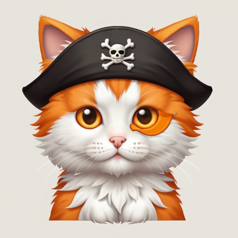 Pirate kitten emoji