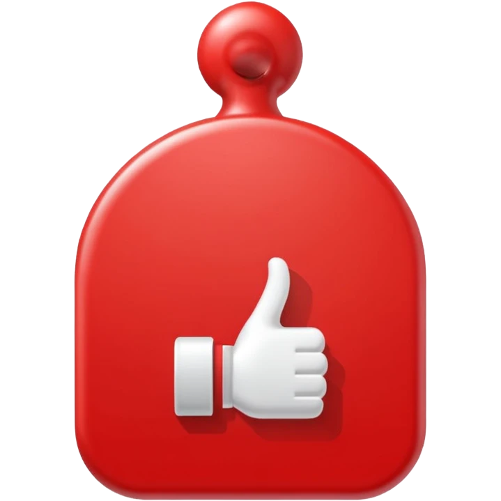 Red YouTube subscribe button with bell icon emoji