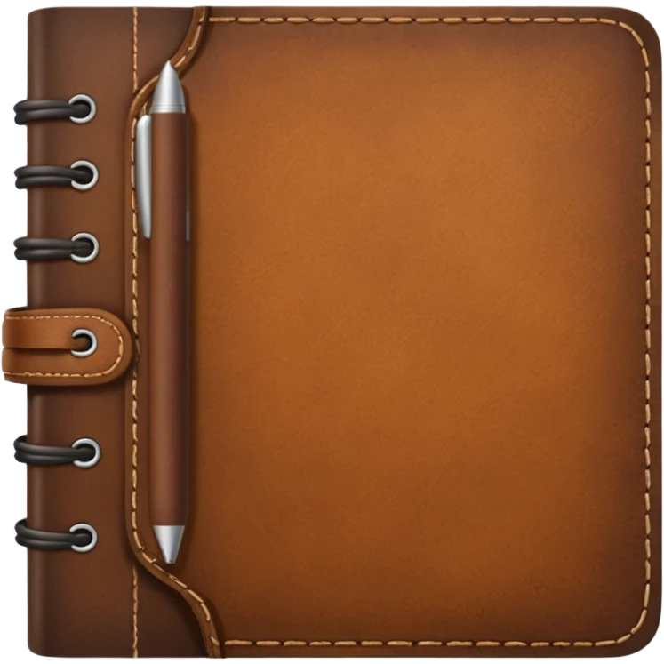simple leather notebook emoji