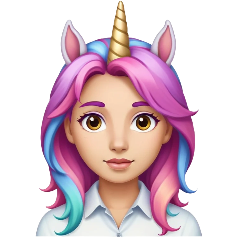 Baddie unicorn ￼ emoji