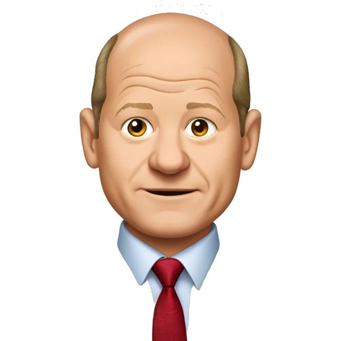 Olaf Scholz in his 30th emoji