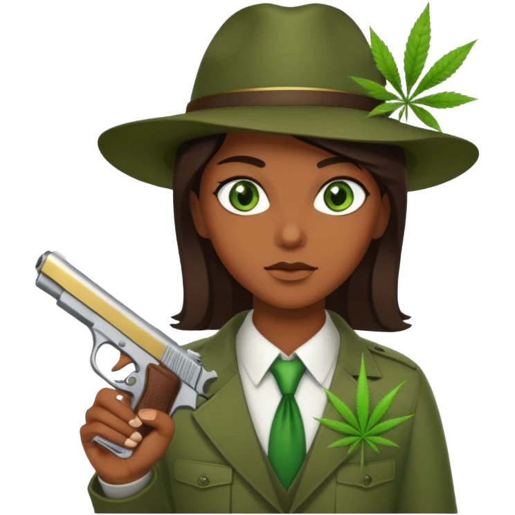 weed n guns emoji