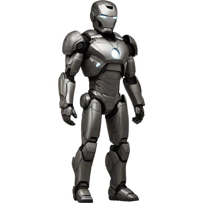 war machine full-body in ironman, front view emoji