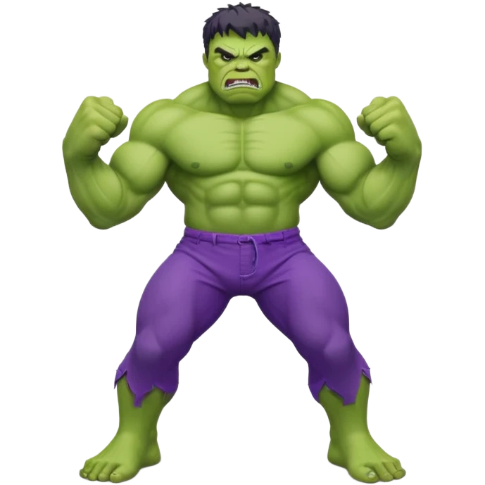 Angry hulk with big fist only till chest emoji
