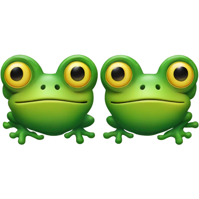 Frog earrings  emoji