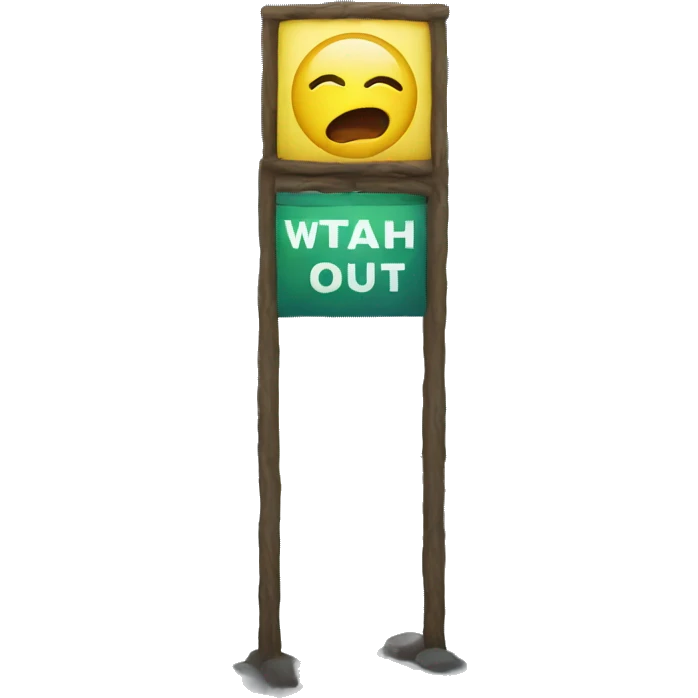 watch out sign emoji