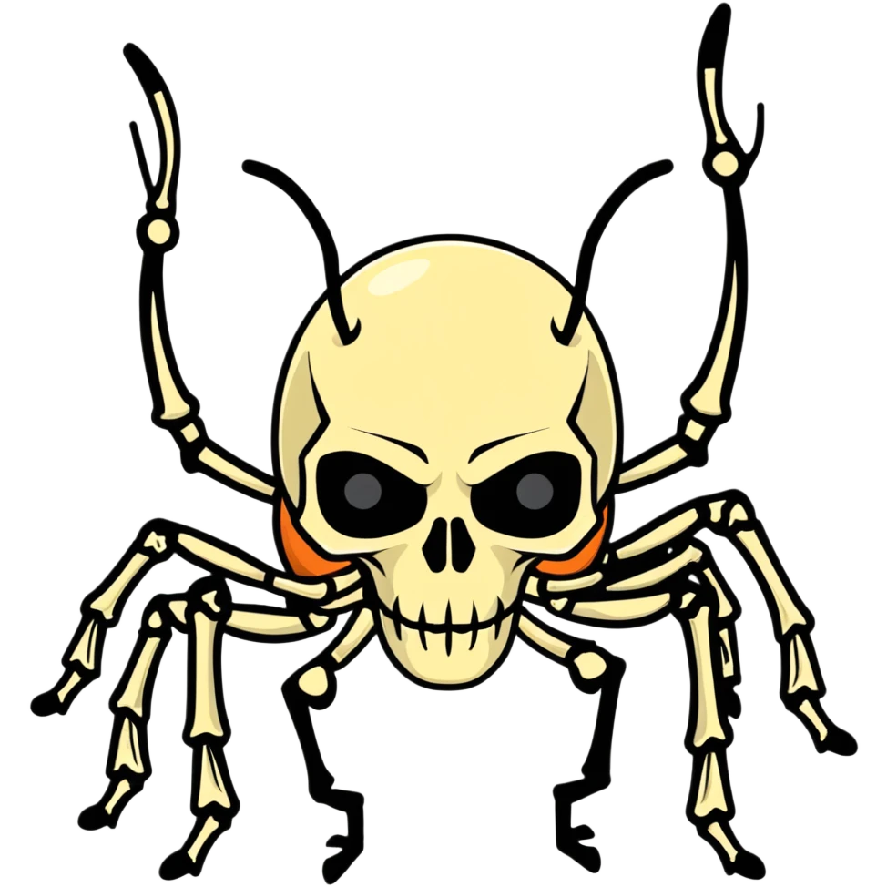 skeleton bug emoji