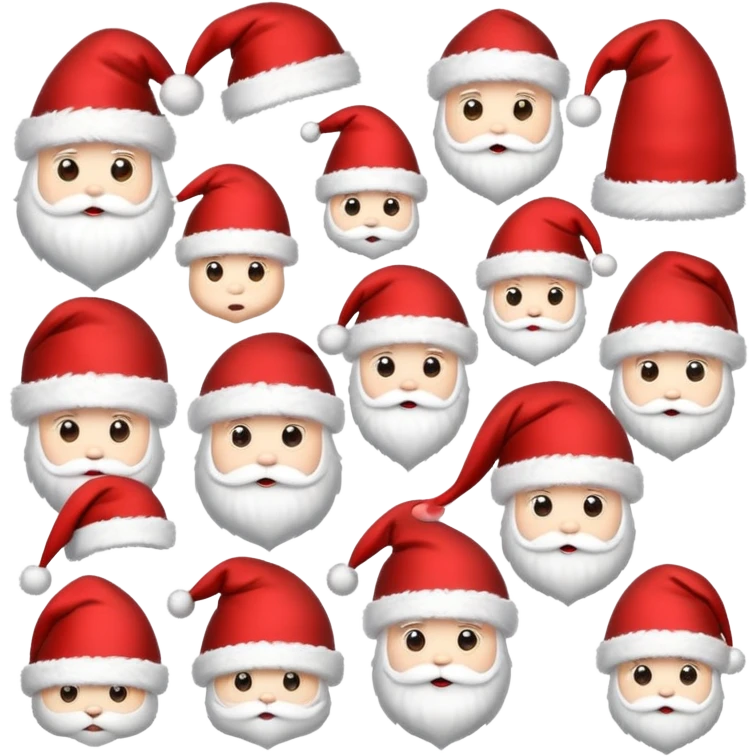 Santa hats emoji