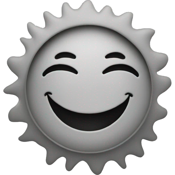 Un sol sonriente cómo logo emoji