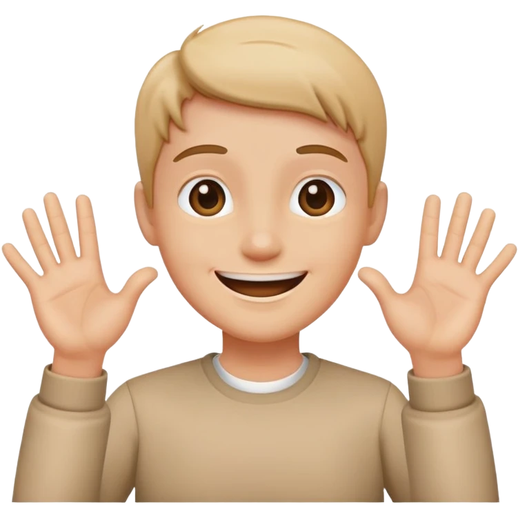 خنده با اشاره دست emoji