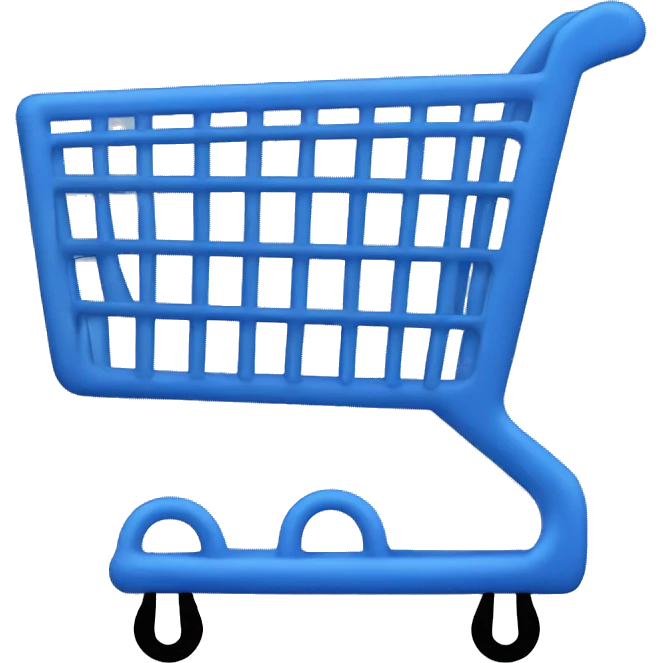 Walmart blue shopping cart emoji