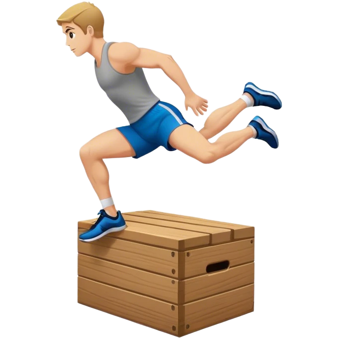 plyo-box-jump exercise side-view emoji