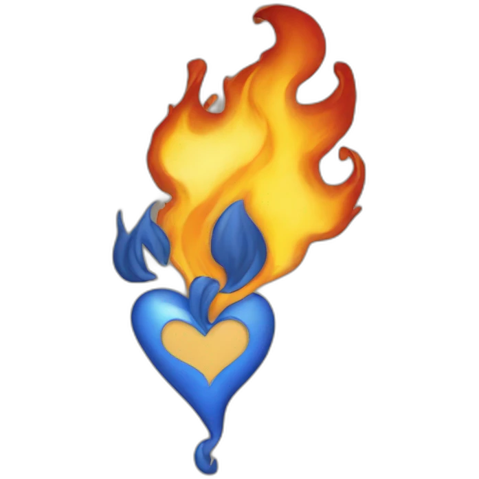 Coeur enflammé emoji