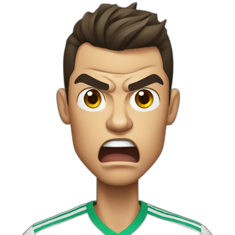 CRISTIANO RONALDO ANGRY emoji