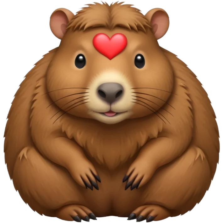 heart capybara emoji