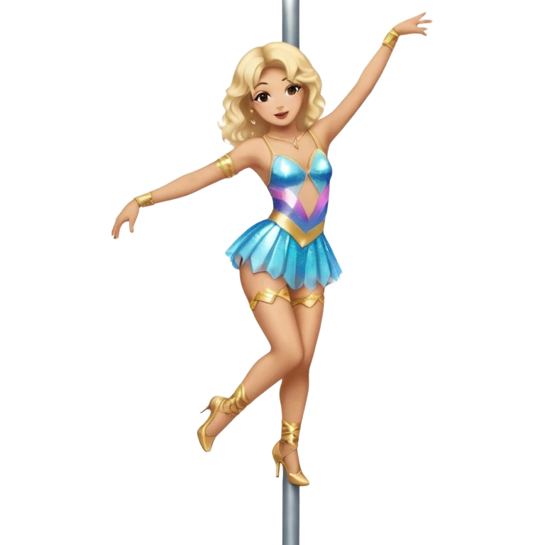 trans person dancing on a pole emoji