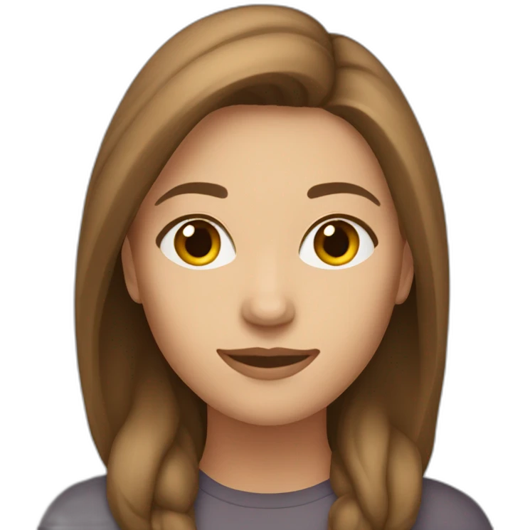 caucasian brown-haired woman emoji