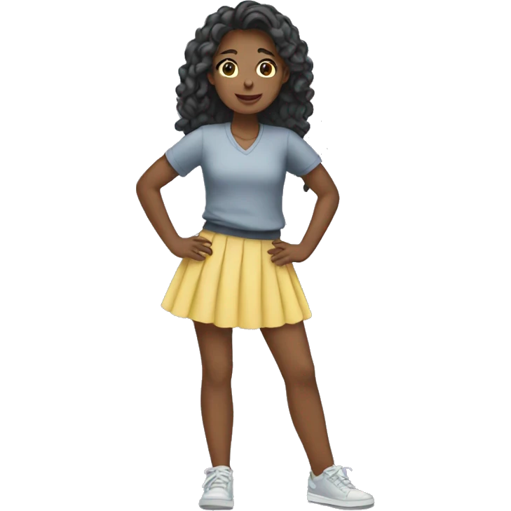 girl with skirt  emoji
