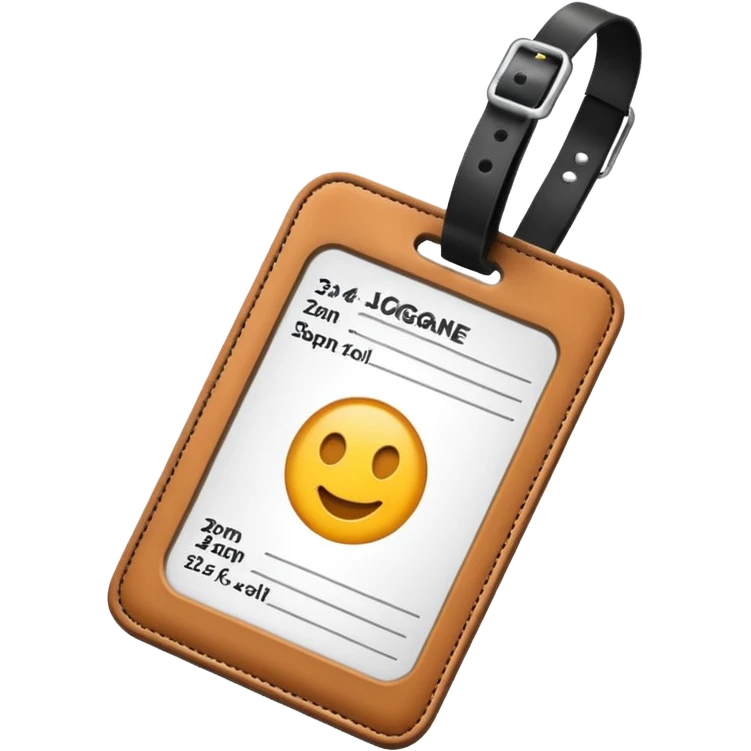 luggage tag emoji