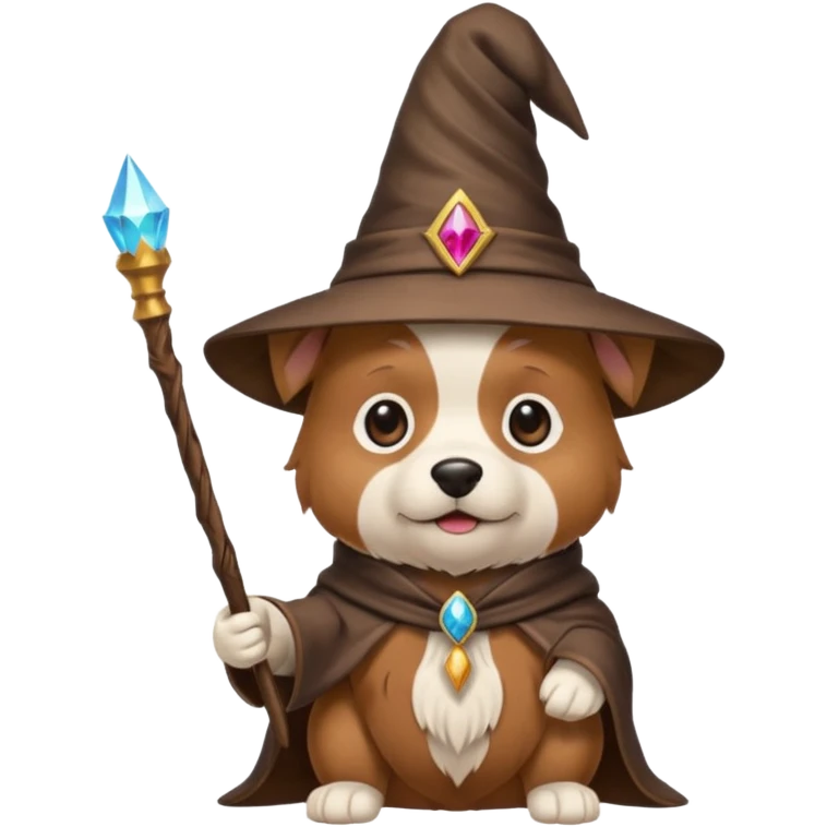 Dog wizard emoji