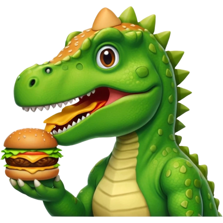 Dinosaur at McDonald’s emoji