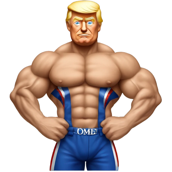 Donald Trump bodybuilder ￼ emoji