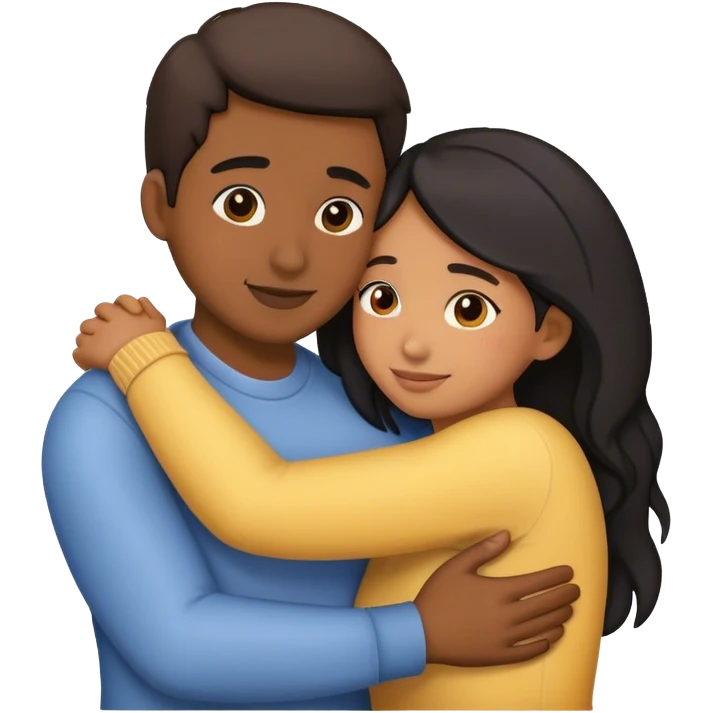 two people hugging emoji