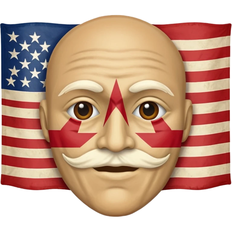courtyhuman with flag as face instead of skin emoji