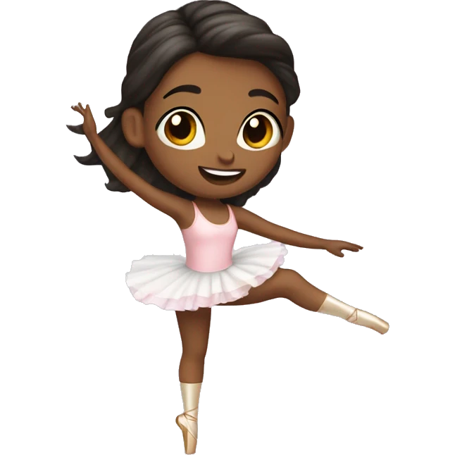 girl dancing on pointe shoes emoji
