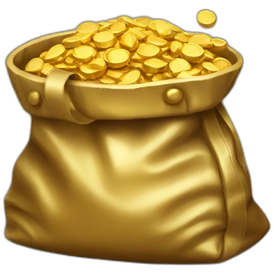 a bag of gold emoji