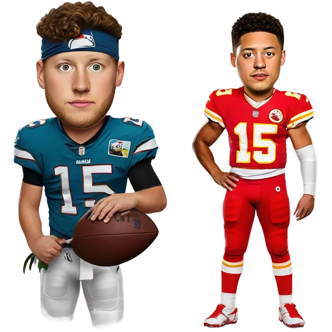 Josh Alle shot with arrow by Patrick mahomes  emoji