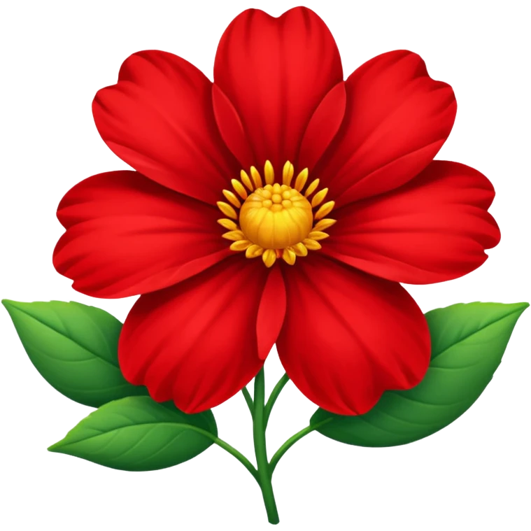 A red flower emoji